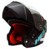 Capacete Helt Hippo Glass Escamoteável Sci-Fi - Preto/Azul Capacete Helt Hippo Glass Escamoteável Sci-Fi - Preto/Azul