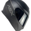 Capacete ASX Eagle Fechado + Viseira Fumê Solid - Preto Fosco/Cinza