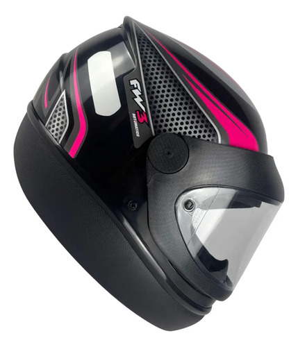 Capacete FW3 Automatic San Marino Fechado Rosa Capacete FW3 Automatic San Marino Fechado Rosa