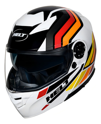 Capacete Helt Hippo Glass Escamoteável Black - Preto Fosco