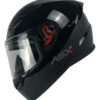 Capacete ASX City Fechado Solid - Preto Brilhoso/Grafite