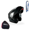 Capacete Helt Hippo Glass Escamoteável Black Matt - Preto/Cinza Capacete Helt Hippo Glass Escamoteável Black Matt - Preto/Cinza