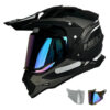 Capacete Helt Cross Vision Glass + Viseira Extra Titanium c/viseira camaleão