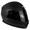 Capacete Helt Hippo Glass Escamoteável + Viseira Extra Black Matt - Preto/Cinza + Viseira Fumê