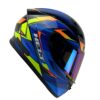 Capacete Helt Polar Fechado + Viseira Extra Race Hayland + Viseira Camaleão