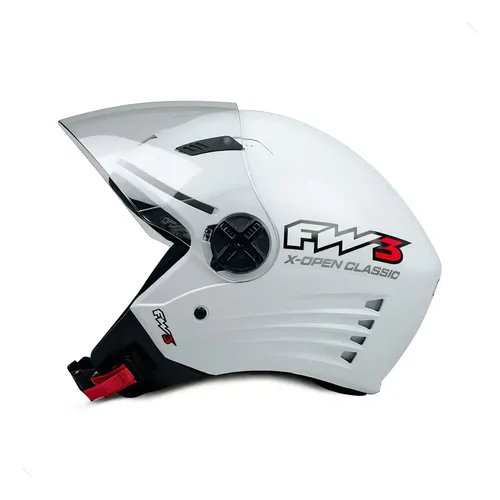 Capacete FW3 X-Open Classic Aberto Branco Capacete FW3 X-Open Classic Aberto Branco