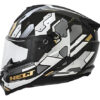 Capacete Helt Tracker Glass Fechado H15 - Branco/Cinza