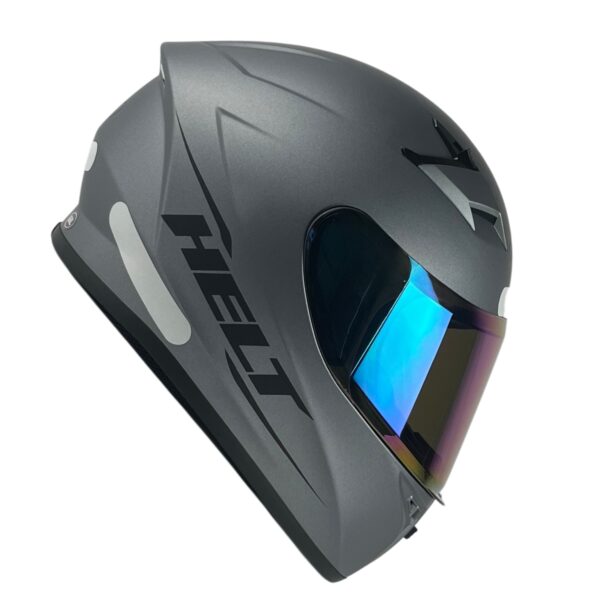 Capacete Helt Polar Fechado + Viseira Extra Cinza Fosco + Viseira Camaleão