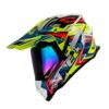 Capacete Helt Cross Vision Glass + Viseira Extra Prism c/viseira camaleão