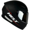 Capacete Helt Polar Fechado + Viseira Extra Preto Fosco + Viseira Espelhada (Prata)