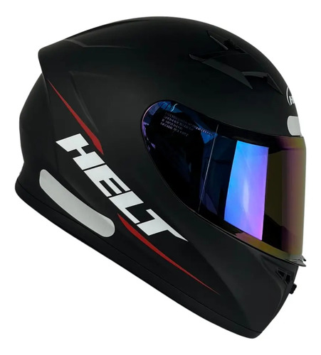 Capacete Helt Polar Fechado + Viseira Extra Preto Fosco + Viseira Camaleão