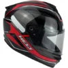 Capacete Helt Tracker Glass Fechado Move - Preto/Vermelho