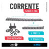 KIT RELAÇÃO CB300F 23/24 38/14/520HX110 C/RET KMC GOLD