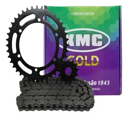 KIT RELAÇÃO XTZ250 09/... 40/13/520HX106 C/RET KMC GOLD