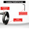 Antena Metálica corta Pipa Retrátil 7 estágios (Guidão)