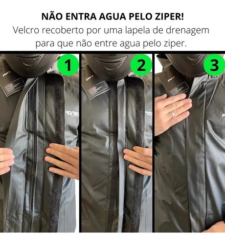 D_737573-MLB85080103337_052025-O.jpg Capa De Chuva Moto Pioneira Impermeável Pvc Motoqueiro Frio