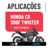 KIT RELAÇÃO CB300F 23/24 38/14/520HX110 C/RET KMC GOLD