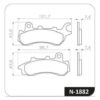 D_786556-MLB88613474470_072025-O.jpg Pastilha de freio dianteira Honda Cg Titan 160 Cbs 2018 2019 2020 2021 2022 2023 2024 - N-1882 - Cobreq