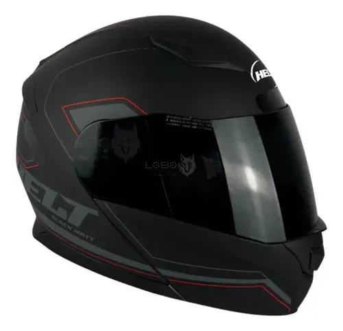 Capacete Helt Hippo Glass Escamoteável + Viseira Extra