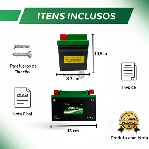 Bateria Litio LIX9 CB400-500/CBR600 Skyrich