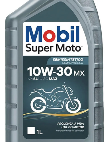 Oleo Semi-sintetico SL 10W30 1L (Cinza/Azul) Mobil