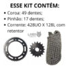 D_822735-MLB79712840143_102024-O.jpg KIT RELAÇÃO NXR150 09/...49/17/428HX128 C/RET KMC GOLD