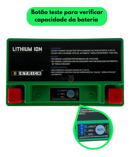 Bateria Litio LIX9 CB400-500/CBR600 Skyrich