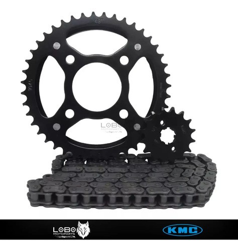 KIT RELAÇÃO TIT/FAN/START150 43/16/428HX118 C/RET KMC GOLD