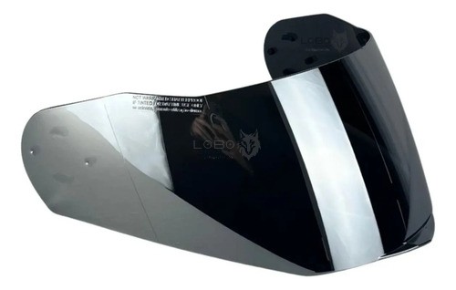 Viseira Helt New Hippo Glass Fume Prata Iridium Polivisor