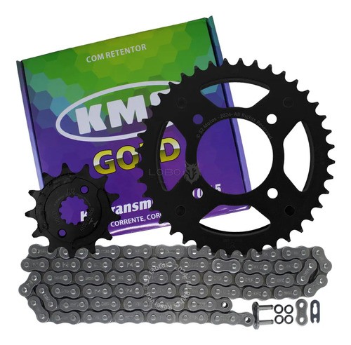 Kit Relação Transmissão Cbx 250 Twister Com Retentor Kmc