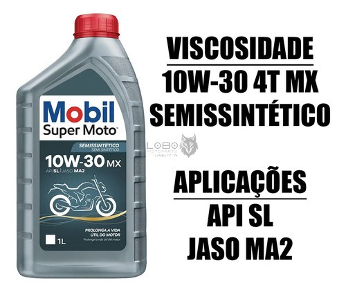 Oleo Semi-sintetico SL 10W30 1L (Cinza/Azul) Mobil