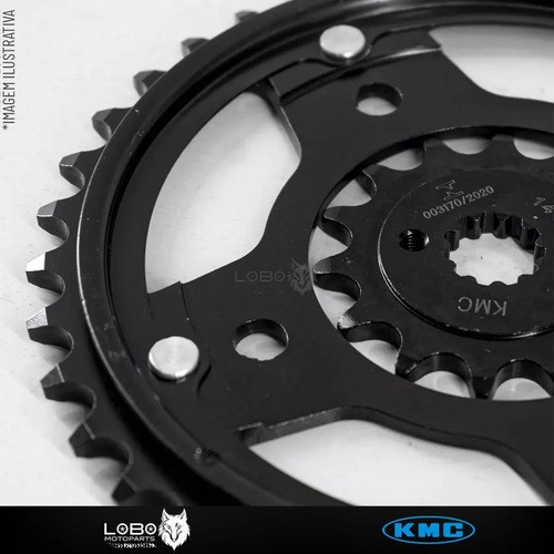 KIT RELAÇÃO CB300F 23/24 38/14/520HX110 C/RET KMC GOLD