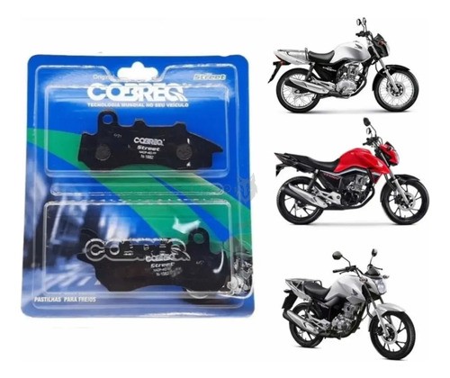 D_920960-MLB88614355854_072025-O.jpg Pastilha de freio dianteira Honda Cg Titan 160 Cbs 2018 2019 2020 2021 2022 2023 2024 - N-1882 - Cobreq
