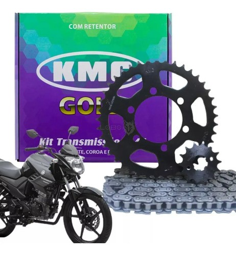 KIT RELAÇÃO FZ15 22/24 41/14/428HX128 C/RET KMC GOLD