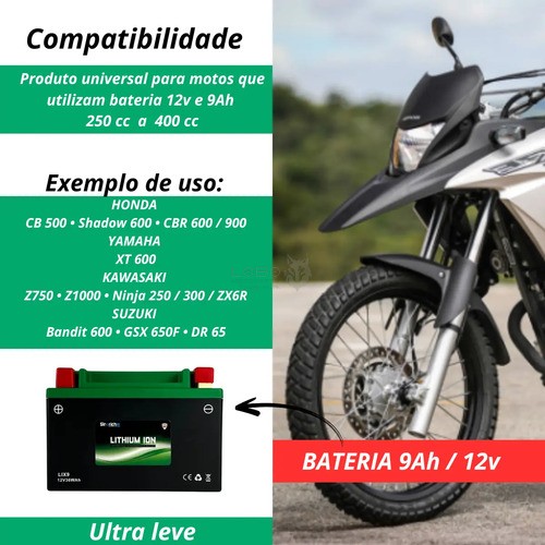 Bateria Litio LIX9 CB400-500/CBR600 Skyrich