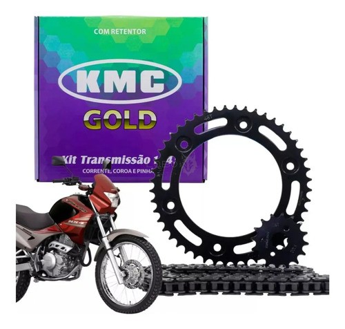 KIT RELAÇÃO NX400 40/15/520HX106 C/RET KMC GOLD