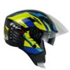 Capacete FW3 X-Open Up Fox Aberto Amarelo/Azul Capacete FW3 X-Open Up Fox Aberto Amarelo/Azul