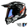 Capacete Helt Cross Vision Glass + Viseira Extra Ride c/viseira camaleão