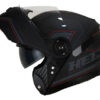Capacete Helt Hippo Glass Escamoteável Black Matt - Preto/Cinza