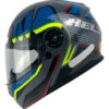 Capacete Helt Hippo Glass Escamoteável Power - Cinza/Verde Capacete Helt Hippo Glass Escamoteável Power - Cinza/Verde