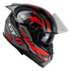 Capacete FW3 GT Racing Fechado Bolt - Grafite / Vermelho Capacete FW3 GT Racing Fechado Bolt - Grafite / Vermelho
