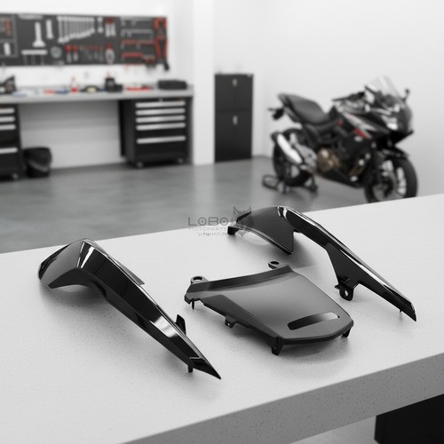 Rabeta Carenagem Traseira Preto Cg Titan160 16 À 21