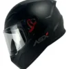 Capacete ASX City Fechado Solid - Preto Fosco/Grafite