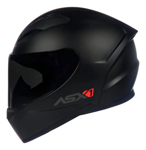 Capacete ASX City Fechado Solid - Preto Fosco/Grafite Capacete ASX City Fechado Solid - Preto Fosco/Grafite