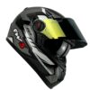 Capacete FW3 GTX Fechado + Viseira Extra Grafite + Viseira Dourado