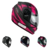 Capacete EBF Spark Flash Fechado Preto Fosco/Rosa