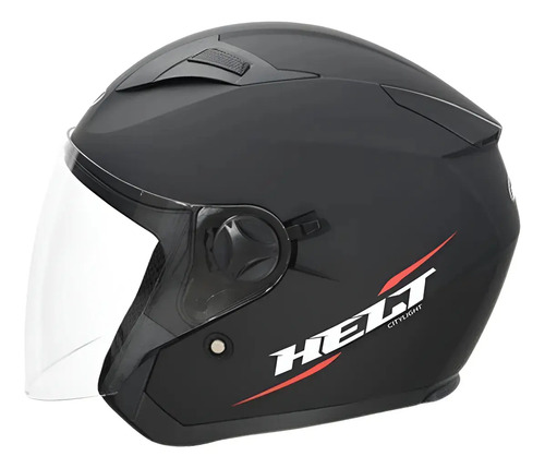 Capacete Helt City Aberto Preto Fosco