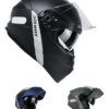 Capacete EBF Xtroy MSV Escamoteável Preto Fosco