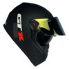 Capacete FW3 GTX Fechado + Viseira Extra Comfort - Preto Fosco + Viseira Dourado
