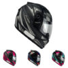 Capacete EBF Spark Flash Fechado Preto Fosco/Prata